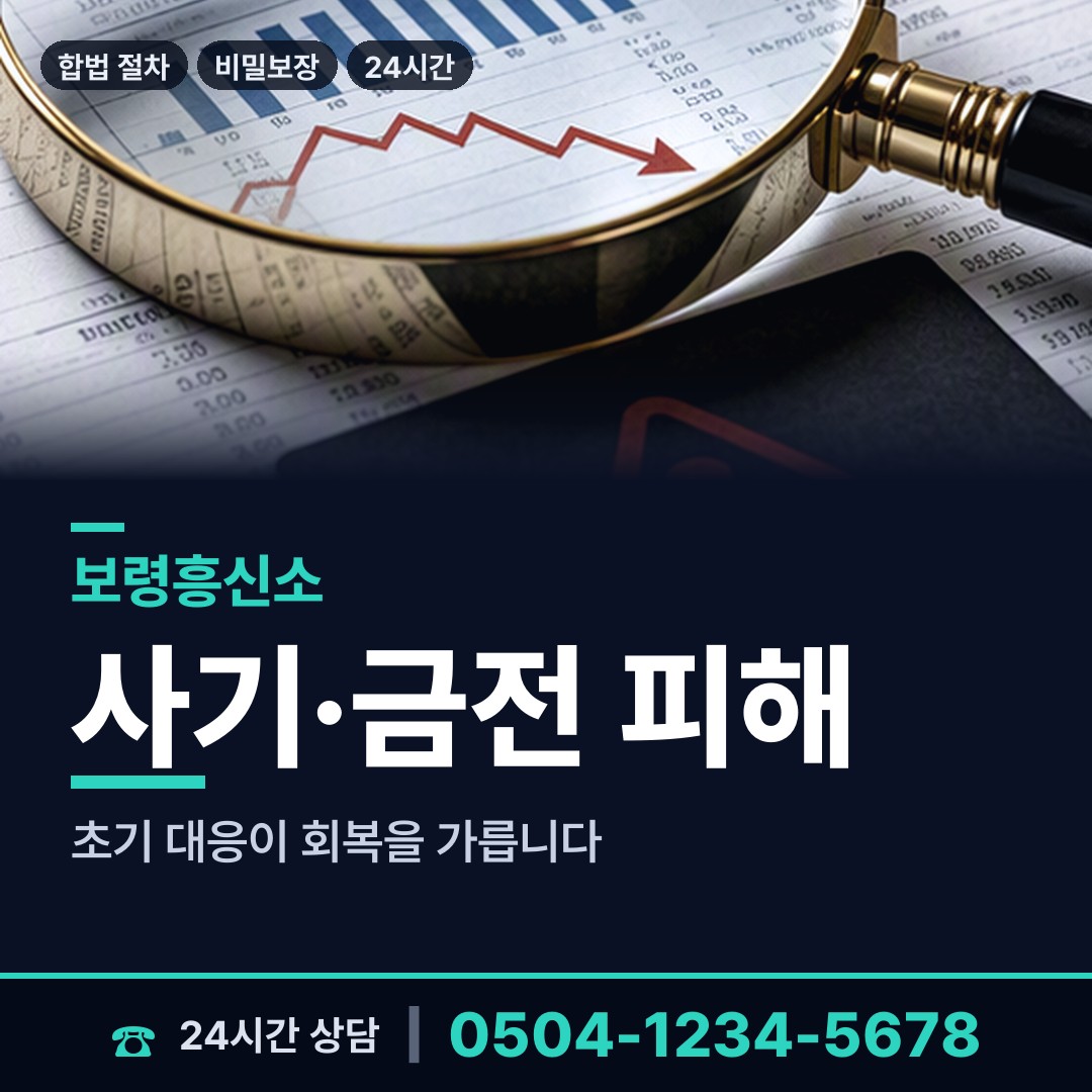 보령 대천5동 탐정추천 상담 안내